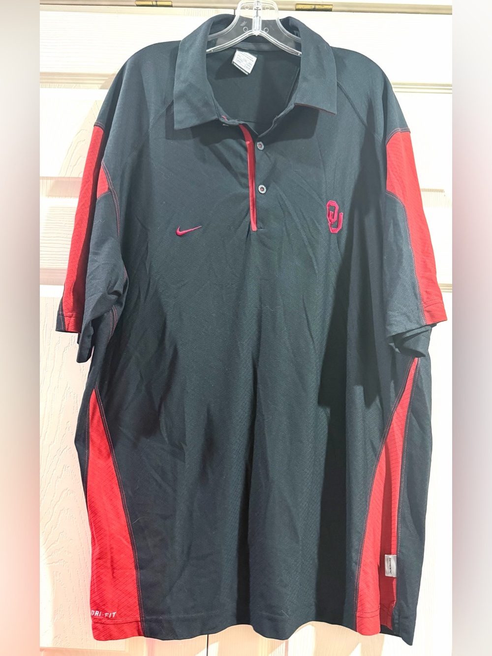 Oklahoma Sooners Shirt Mens 2XL Black NCAA Dri-FIT Nike Indonesia